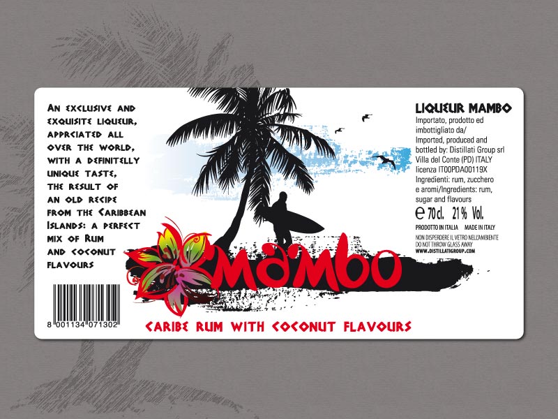 Realizzazione dell'etichetta del nuovo Mambo