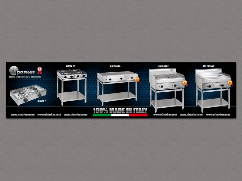 Cartellone fieristico per la CFParker
