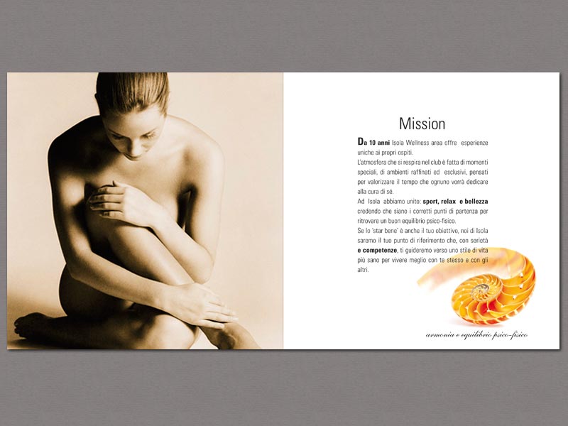 Interno brochure palestra Isola di Treviso