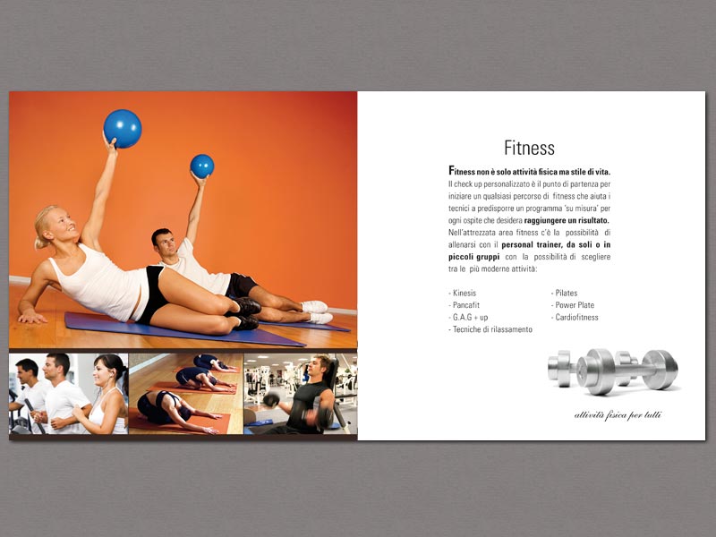 Interno brochure palestra Isola di Treviso