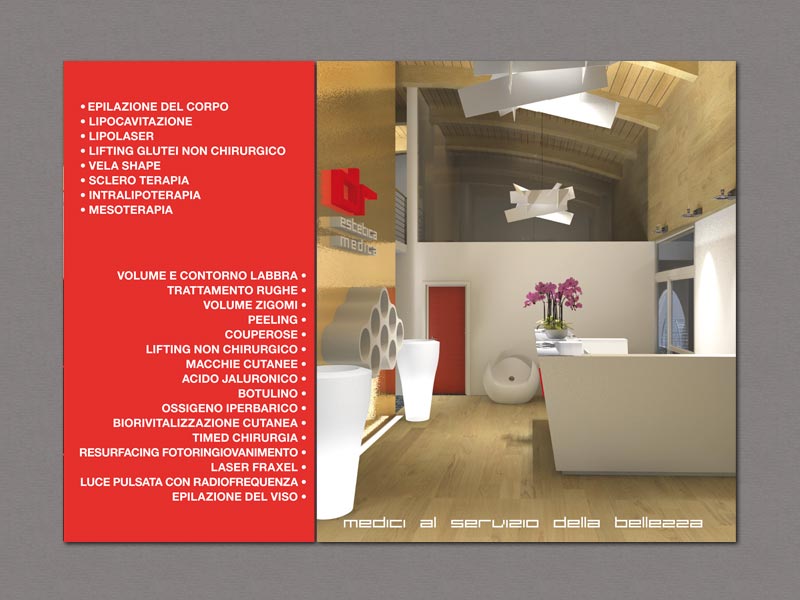 Interno materiale promozionale per il Polimbulatorio DR